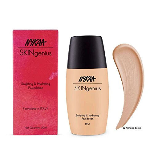 Nykaa SKINgenius Sculpting & Hydrating Dewy Foundation For Dry Skin 30ml