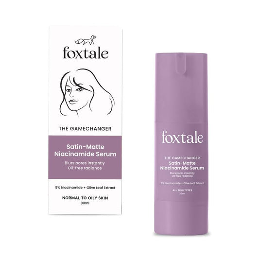 Foxtale 5% Niacinamide Serum | Fades Blemishes, Brightens Skin | Beginner-Friendly Formula (30ml)