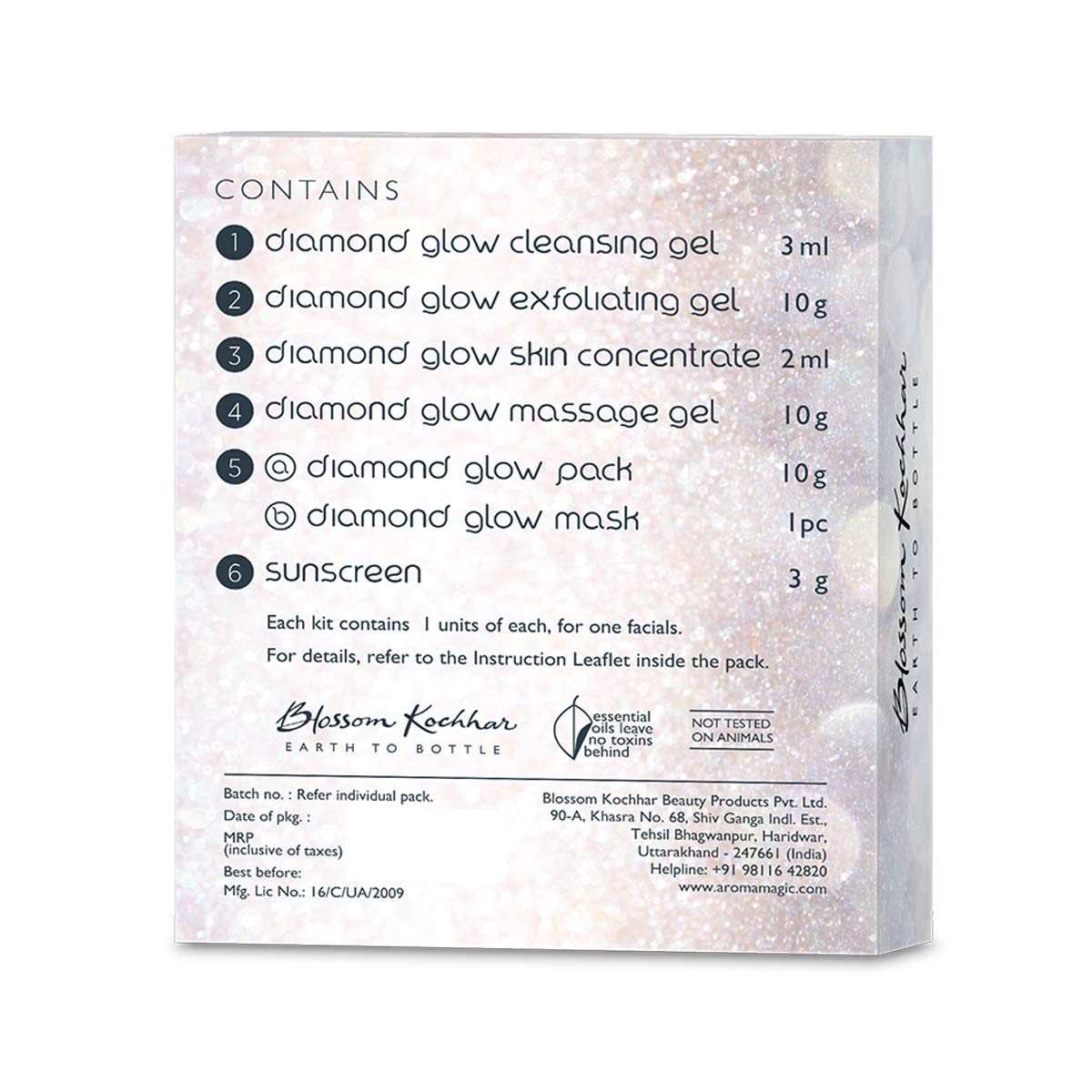Aroma Magic Diamond Glow Facial Kit Single Use