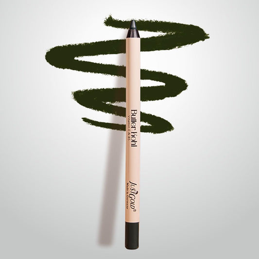 JustGold Butter Kohl Kajal Pencil Smudgeproof Waterproof and long lasting One Swipe Application Fadeproof Deep Matte Finish Enriched With Vitamin E & B5