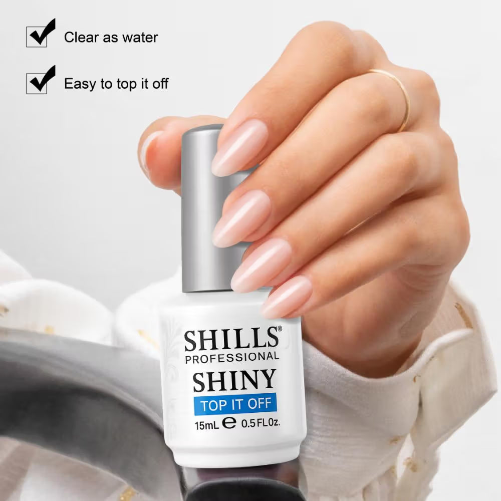 Shills Professional Nail UV LED Shiny Top Coat (15ml)