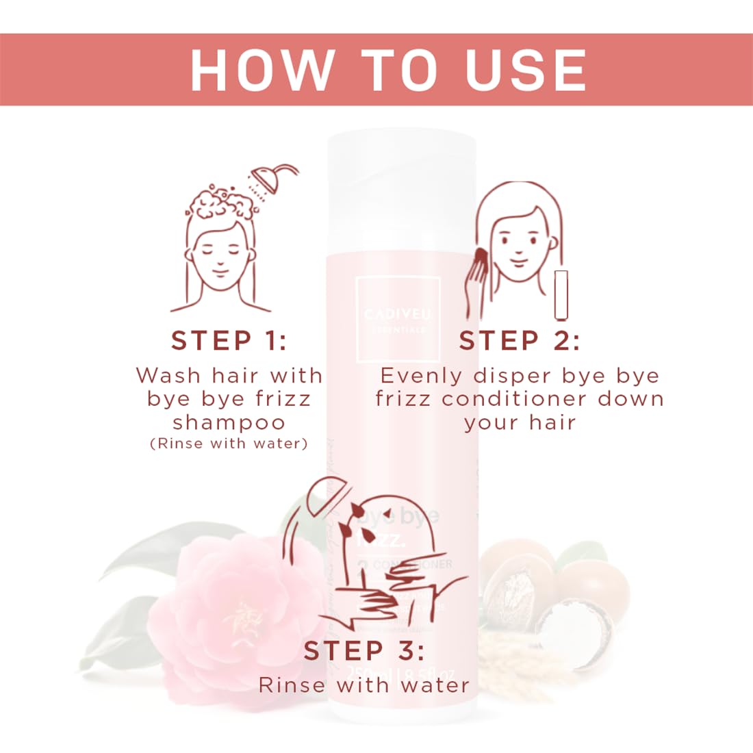 CADIVEU Bye Bye Frizz Conditioner (250ml)