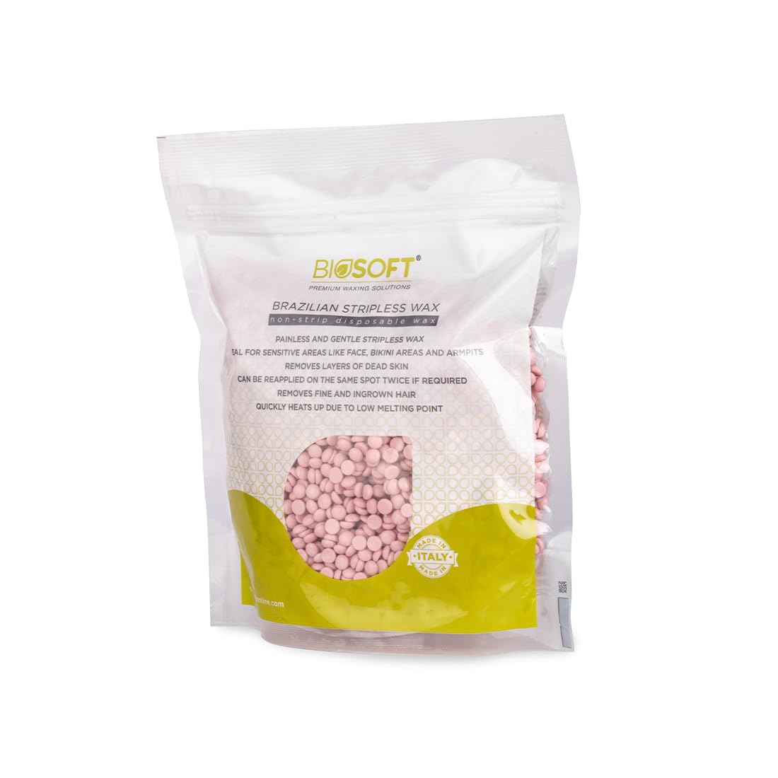 Biosoft Rose Stripless Wax (500g) Blend Of Natural Ingredients