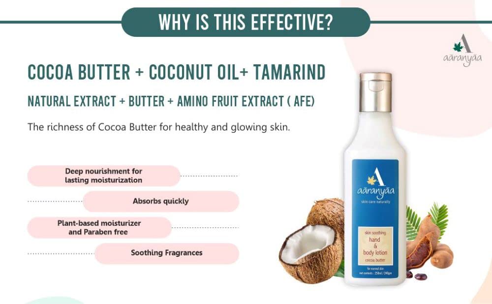 Aaranyaa Hand & Body Lotion Cocoa Butter (250 ml)