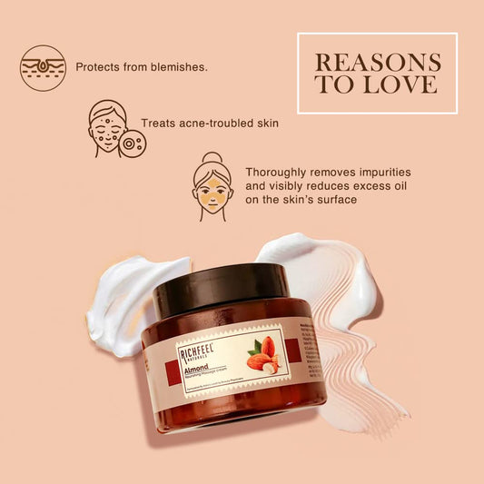 Richfeel Naturals Almond Nourishing Massage Cream | 500g