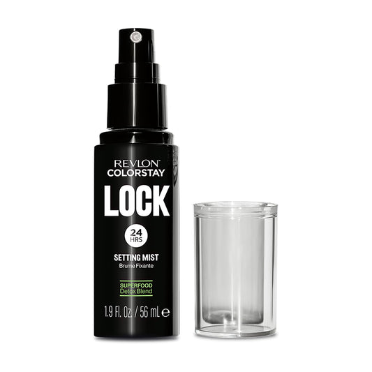 Revlon Colorstay 24 Hr Lock Setting Mist, Keeps Face Makeup from Melting & Fading, Mattifying, Blurring & Oil Absorbing Face Spray, Transfer-proof & Mask Friendly, 1.9 fl oz.