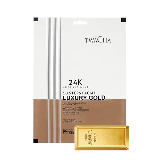 TWACHA 10 Steps Bridal Facial Kit | For Radiant and Glowing Skin | Ideal for both Men & Women | 105g x 4 Facial
