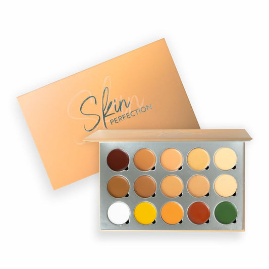 JustGold Skin Perfection Concealer Palette Full Coverage Light Weight Matte Multi-Purpose Palette