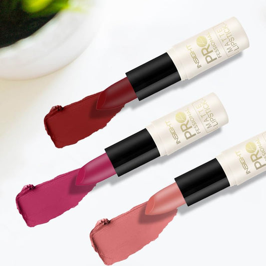 Insight Professional Matte Lipstick - Praise | Matte Finish | Ultra Pigmented | Transferproof | Infused with Carrot Seed Oil & Vitamin E (4.2gm)