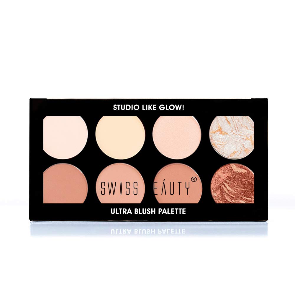Swiss Beauty Ultra Blush Palette With Highly Blendable Shades | Pigmented Blusher For A Natural Flush | 16gm