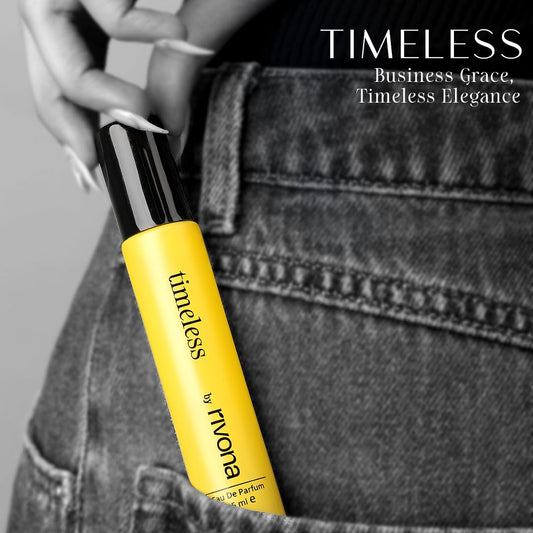 Rivona Timeless Eau De Parfum Perfume for Women & Men with Raspberry, Rose & Cedar | Long Lasting EDP Fragrance Scent | 15ml
