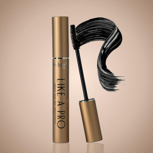 Justgold Like A Pro Mascara With Keratin, Biotin, Vitamin E & Arginine, Smudge proof & Waterproof Mascara