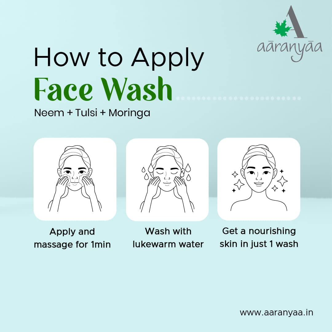 Aaranyaa Face Wash With Neem,Tulsi & Moringa (110 ml)