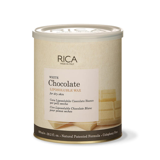 Rica White Chocolate Liposoluble Painless Hair Removal Wax For Men & Women | Quick & Easy Tan Removal Waxing for Dy Skin | 800ml