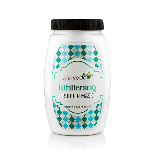 Unikveda Skin Whitening and Brightening Rubber Mask for Reduces Pigmentation, Dark-Spots and Uneven Skin Tone | 500g