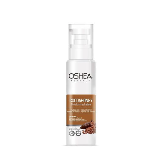 Oshea Herbals CocoaHoney Moisturizing Lotion for Women & Men | Deep & Fast Absorbing with 24Hrs Hydration | Reduce Dry & Dull Skin | Enriched with Vitamin E | Normal to Dry Skin Type - 120ml
