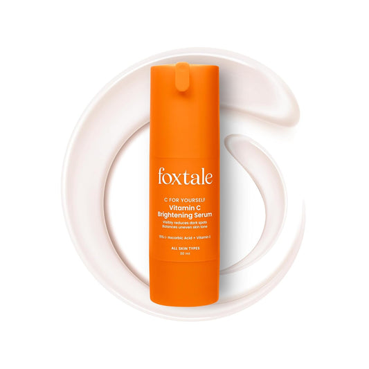 Foxtale Vitamin C Serum 15% L-Ascorbic Acid And 1% Vitamin E Brightening Serum (30ml)