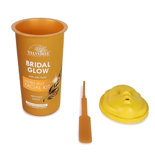Velvetree Hydro Jelly Facial Kit Bridal Glow with 24k Gold Advance Glow | 165g