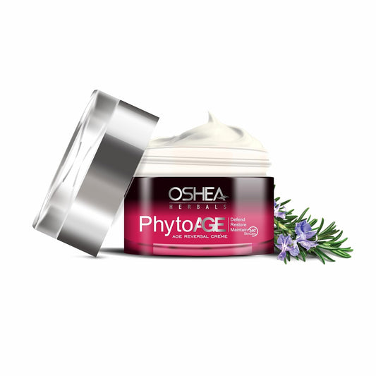 Oshea Herbals PhytoAge Reversal Anti Wrinkle Face Cream for Women & Men | Deep Hydration with Anti Aging Properties | Reduces Dark Spots | Enriched with Rosemary Extracts | All Skin Types | 50g