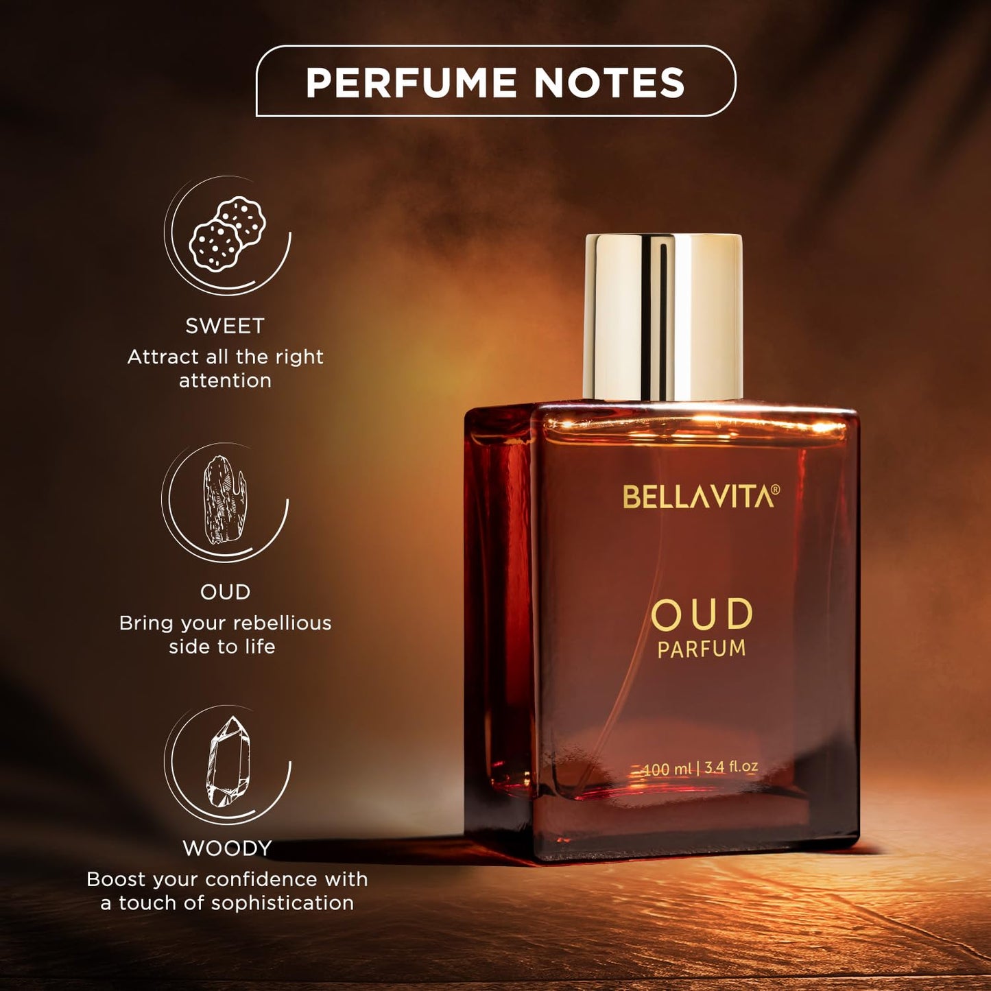 Bella Vita Luxury OUD | Long Lasting Perfume for Man and Woman |EDP 100ml |