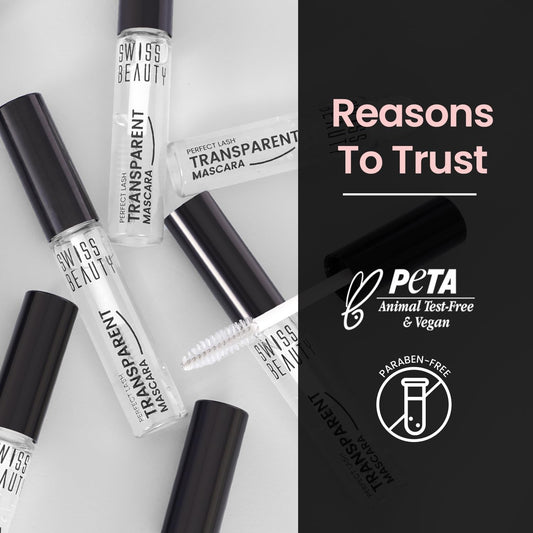 Swiss Beauty Perfect Lash Transparent Volumizing Mascara | Lightweight and Non sticky With Lash Growth Formula| 7ml