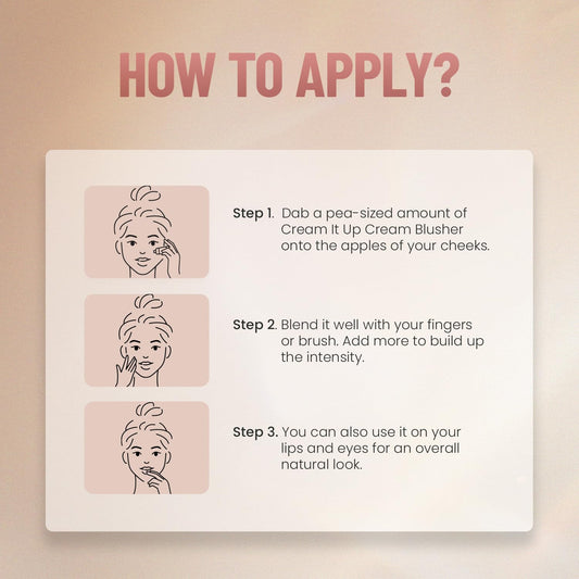 Swiss Beauty Cream It Up Blush | Highly pigmented | Super-blendable | Long-lasting | Enriched with Shea Butter | Multipurpose | 10ml