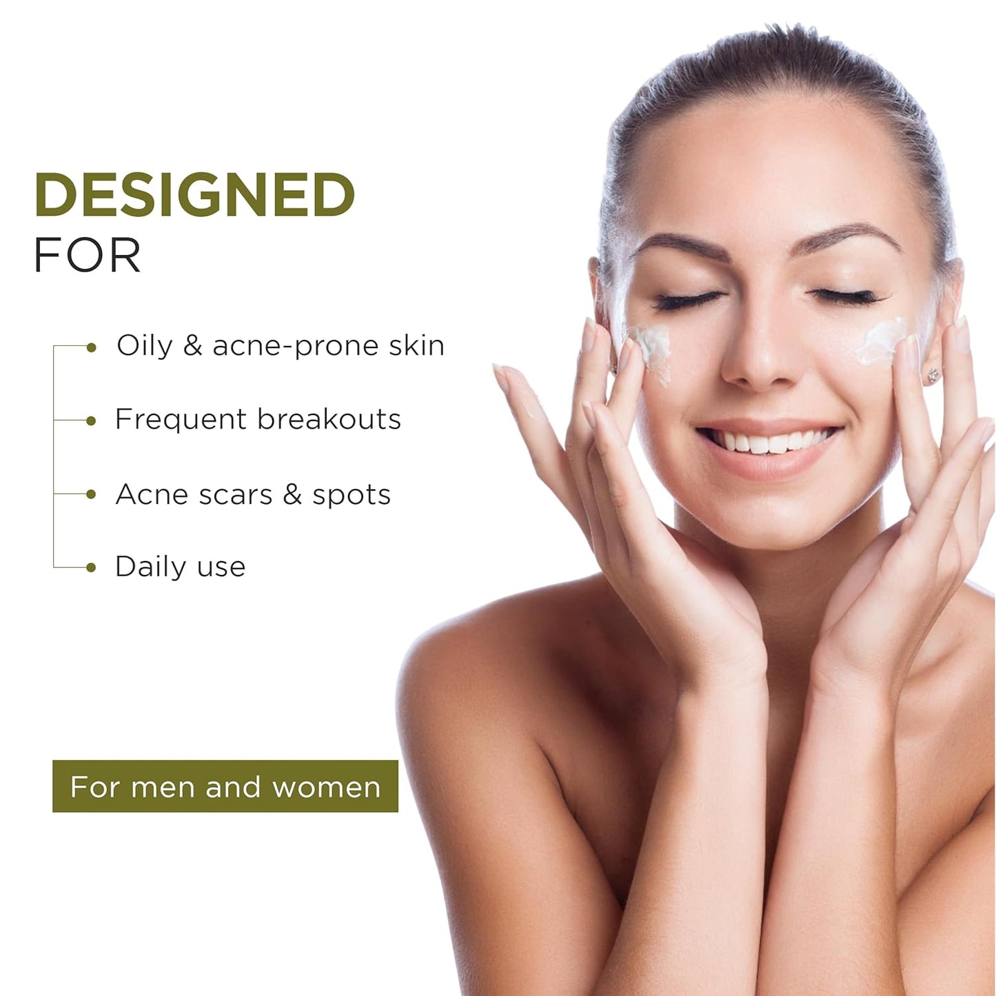 Oshea Herbals Neempure Anti Pimple Face Cream for Women & Men | Hydrating & Controls Excessive Sebum | Reduces Pimples with Inflammations | Enriched with Neem & Willow Bark Extracts | Oily Types - 50g