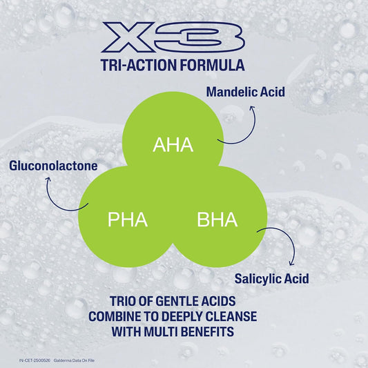 Cetaphil Gentle Daily Exfoliating Cleanser With Salicylic Acid For Oily Acne Prone Skin (236ml)