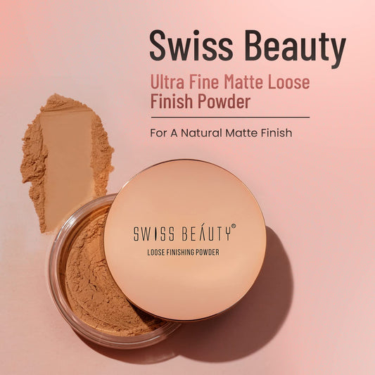 Swiss Beauty Ultra Fine Loose Finish Powder, Face Makeup| 8gm