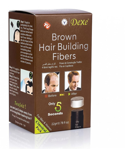 Dexe Dark Brown Hair Building Fibers