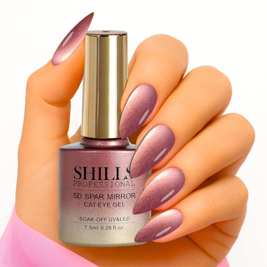 SHILLS PROFESSIONAL Glaze 9D Cat Eye Gel Nail Polish 7.5ml – Magnetic Soak-Off UV/LED Gel Polish for Salon & DIY Nail Art