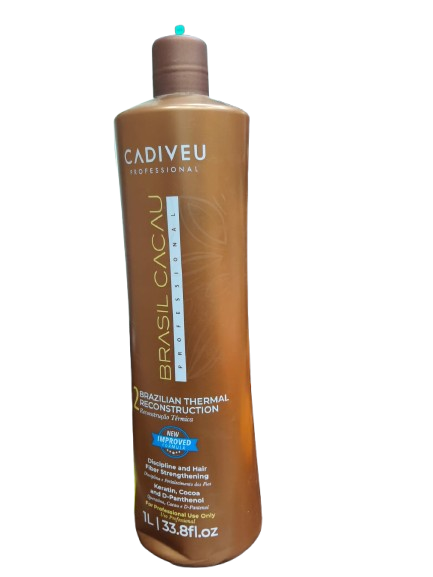 Cadiveu Professional Brasil Cacau Brazilian Thermal Reconstruction Keratin Treatment 1L