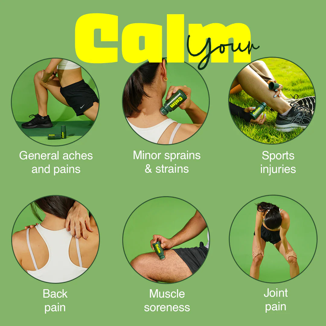 Rivona Calm-Muscle & Pain relief roll on | Pain Relief Balm | 50ml