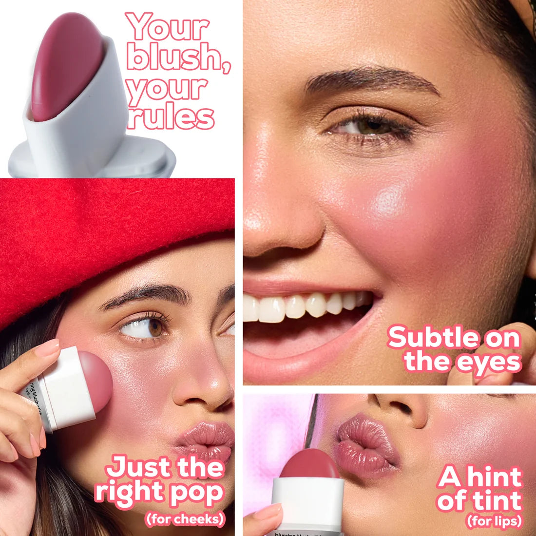 RENEE Blushie Blurring Blush Stick, 6.5 g