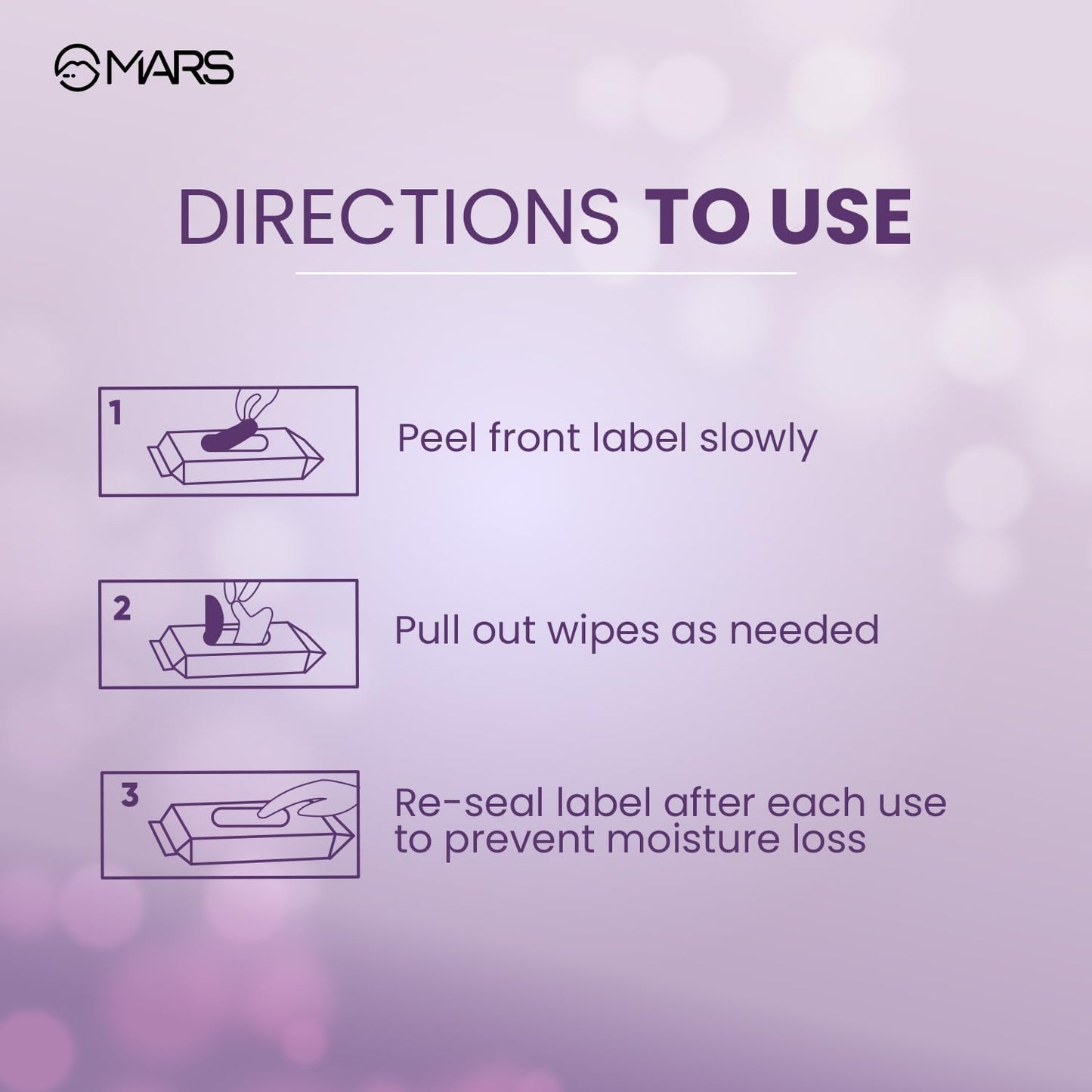 MARS Makeup Remover Wet Wipes for Face | 30 Cotton Soft Wipes