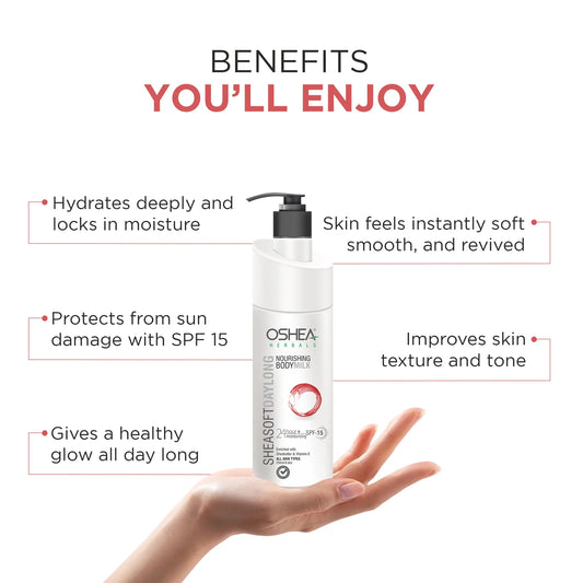 Oshea Herbals Sheasoft Day Long Nourishing Body Milk | 250ml