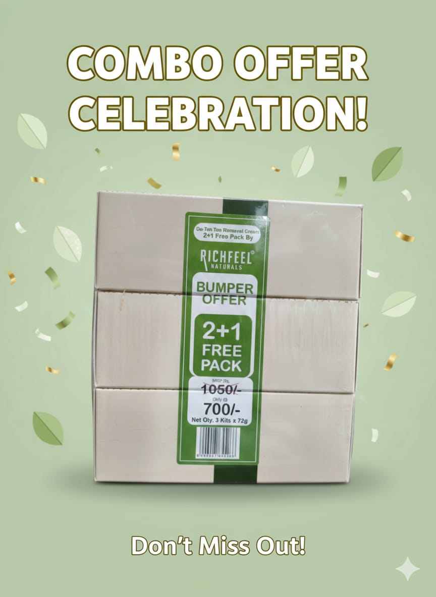 Richfeel Naturals De-Tan Removal Cream (2+1 Bumper Offer)