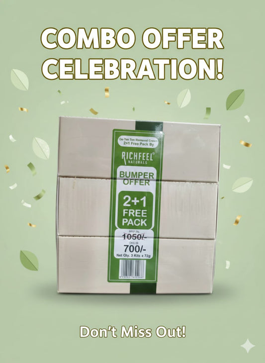 Richfeel Naturals De-Tan Removal Cream (2+1 Bumper Offer)