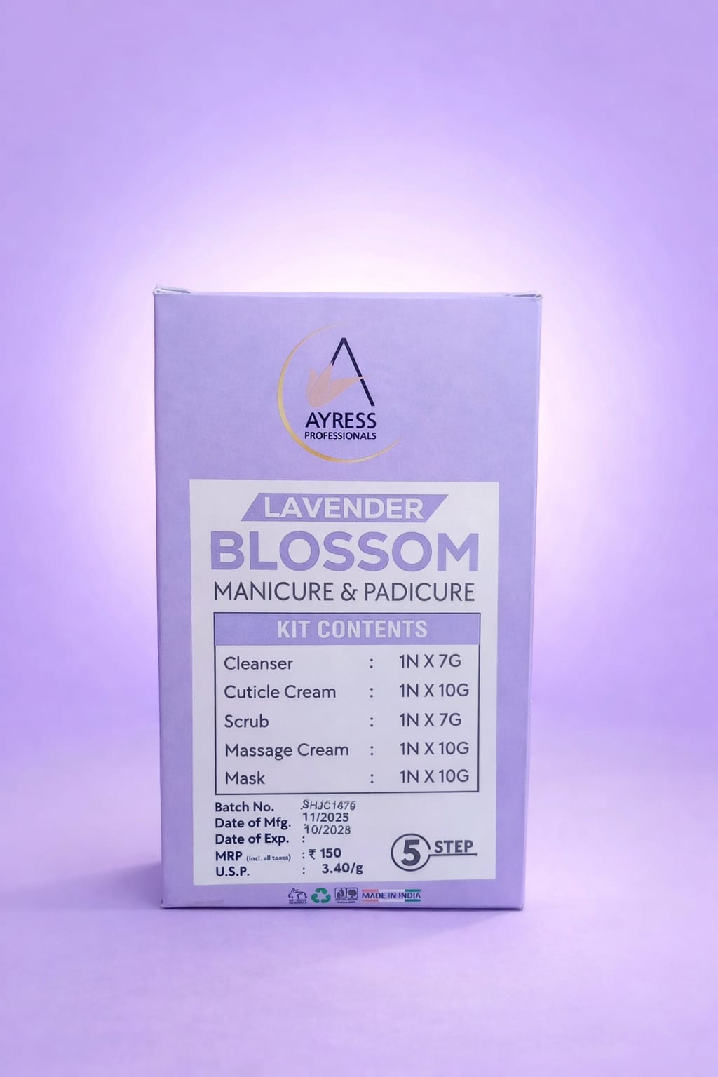 Ayres Professional Lavender Blossom Manicure & Pedicure | 44gm