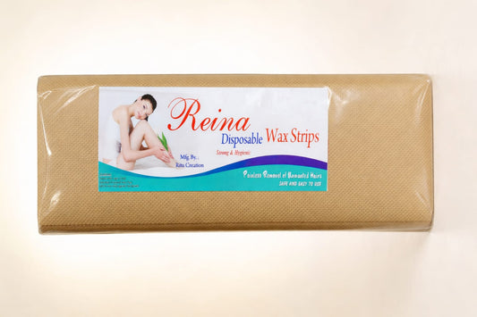 Moiza Studios Reina Disposable Wax Strips Strong & Hygienic (Brown)