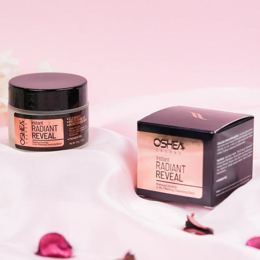 Oshea Colors Instant Radiant Reveal Makeup Remover Cleansing Balm | Moisturizes Skin with Gentle Cleansing & Makeup Melting Formula | Paraben-Free | 35g