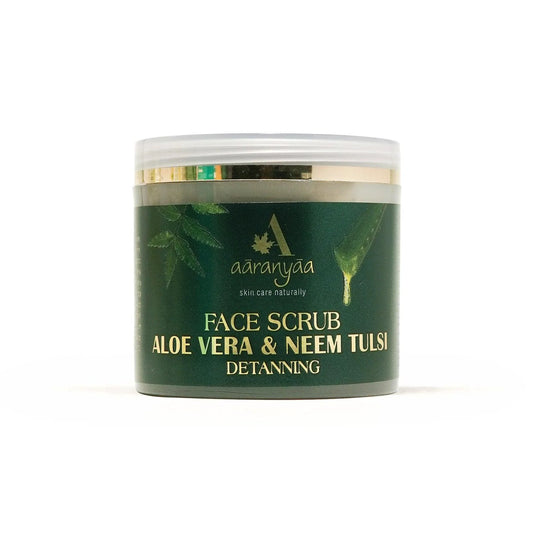Aaranyaa Aloe Vera & Neem Tulsi Detanning Face Scrub (100gm)