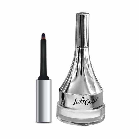 JustGold Gel Eyeliner, Smudge Proof, Water Proof, Long Lasting and Matte Finish Gel Eyeliner