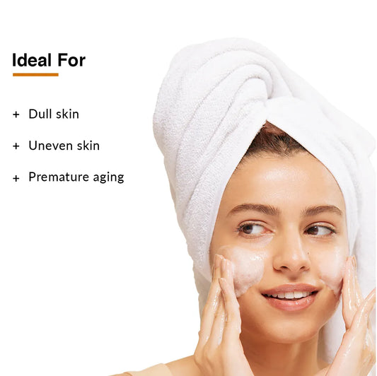 Fix Derma Vitamin C Face Wash for oily skin | Gentle cleansing formula to Brighten and Even Out Skin Tone