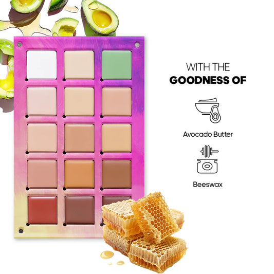 Recode Beauty Concealer, Colour Corrector & Contour Palette - 52 G