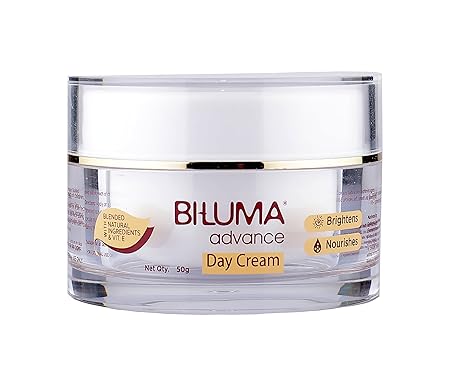 Biluma Advance Skin Brightening Day cream for even skin tone recommended by Dermatologists | Blended with vitamin E and natural Ingredients for dark spots