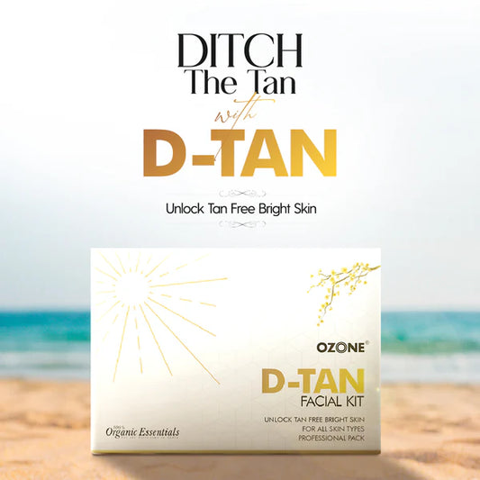 Ozone D-Tan Facial Kit Unlock Tan free bright skin
