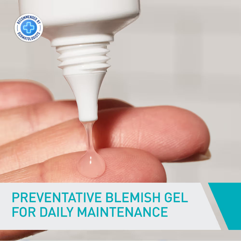 CeraVe Blemish Control Gel with 2% Salicylic Acid, AHA & Niacinamide for Acne Spot Treatment (40ml)