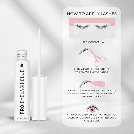 Swiss Beauty Pro Eyelash Glue - White, Eye Makeup, 5Ml