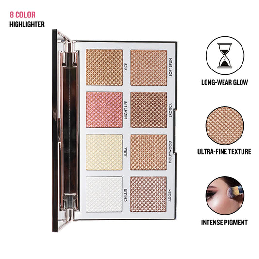 Forever52 Backstage Essential: 8-Color Highlight Palette